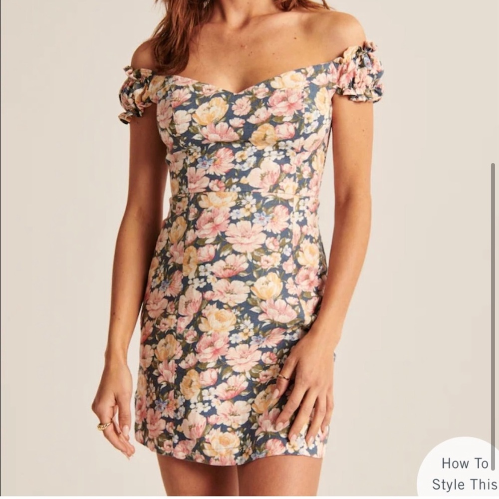 Off the Shoulder Corset Mini Dress